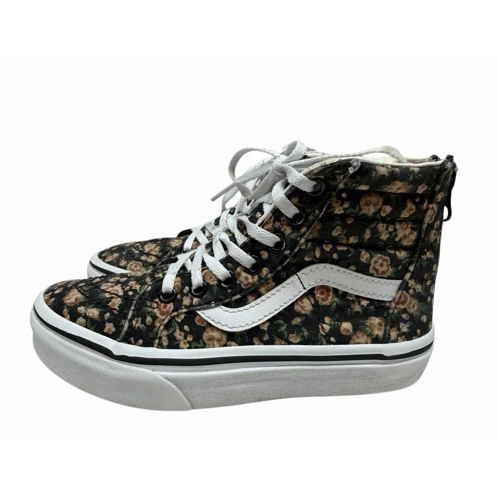 VANS Toddler Sk8-Hi Zip Rose Dreams/Black White‎ Girls Shoe Size 1 Kids